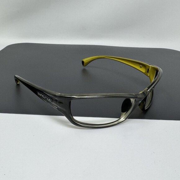 Suncloud Hook Sunglasses Frame Only Gray Back paint Yellow No Lenses - Picture 1 of 11